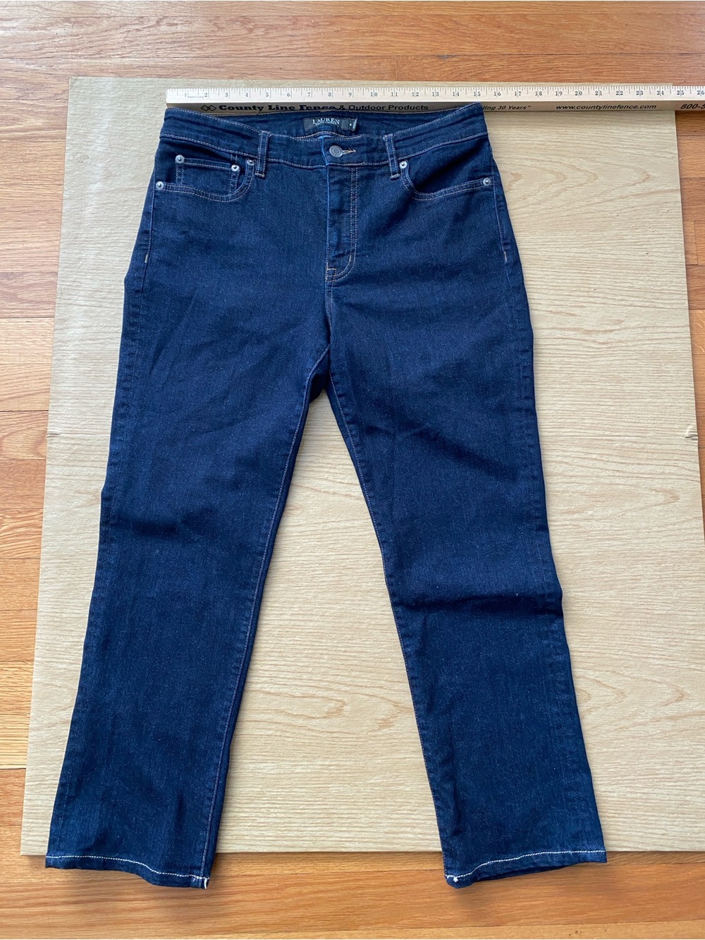 Lauren Ralph Lauren Dark Denim Straight Leg Women’s Jeans Size 8